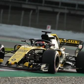 Carlos Sainz rueda con su Renault Carlos Sainz rueda con su Renault