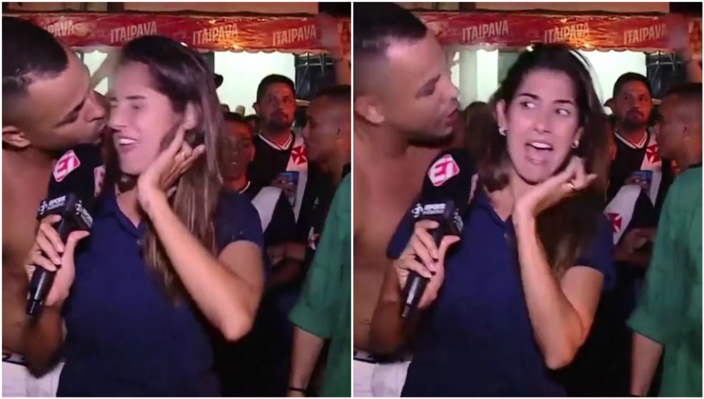La carta viral de una periodista brasileña a la que besaron en pleno directo: "Merezco ser respetada" La carta viral de una periodista brasileña a la que besaron en pleno directo: "Merezco ser respetada"