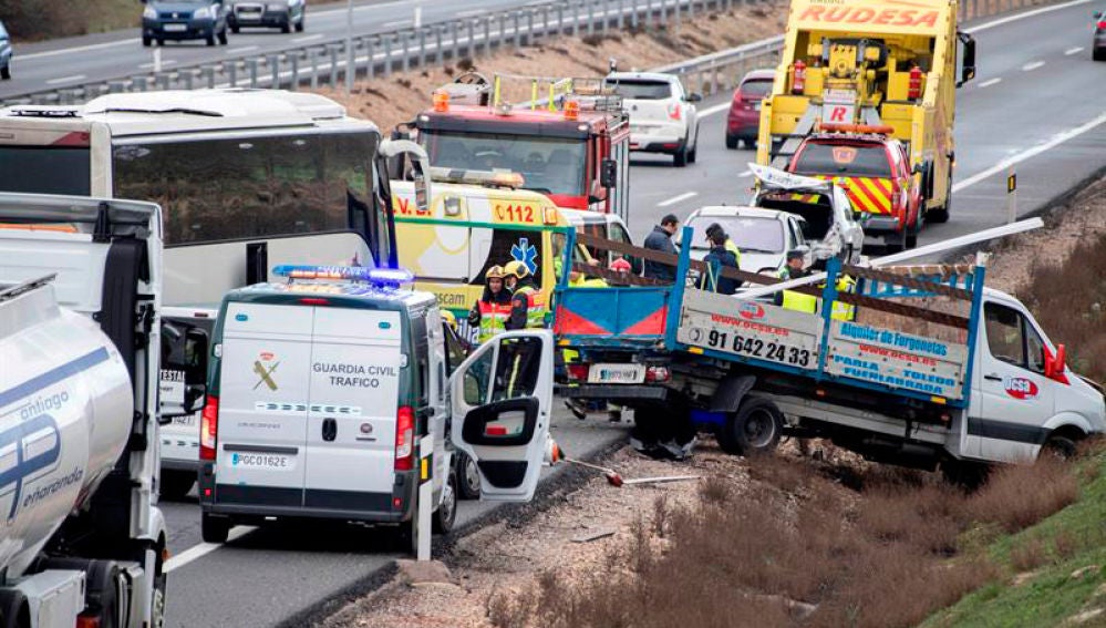 Accidente en la A42 a la altura de Illescas (Toledo)