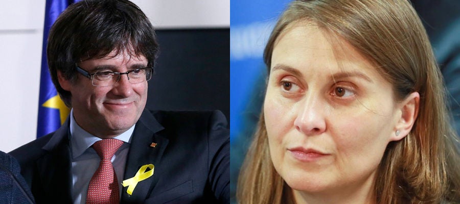 Carles Puigdemont y Meritxell Serret Carles Puigdemont y Meritxell Serret