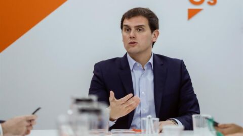 El presidente de Ciudadanos, Albert Rivera, durante la reuni&oacute;n del Comit&eacute; Permanente del partido