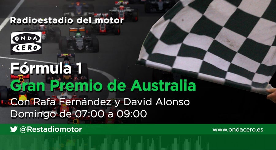 El GP de Australia de F1 se vive este domingo en Radioestadio del motor El GP de Australia de F1 se vive este domingo en Radioestadio del motor