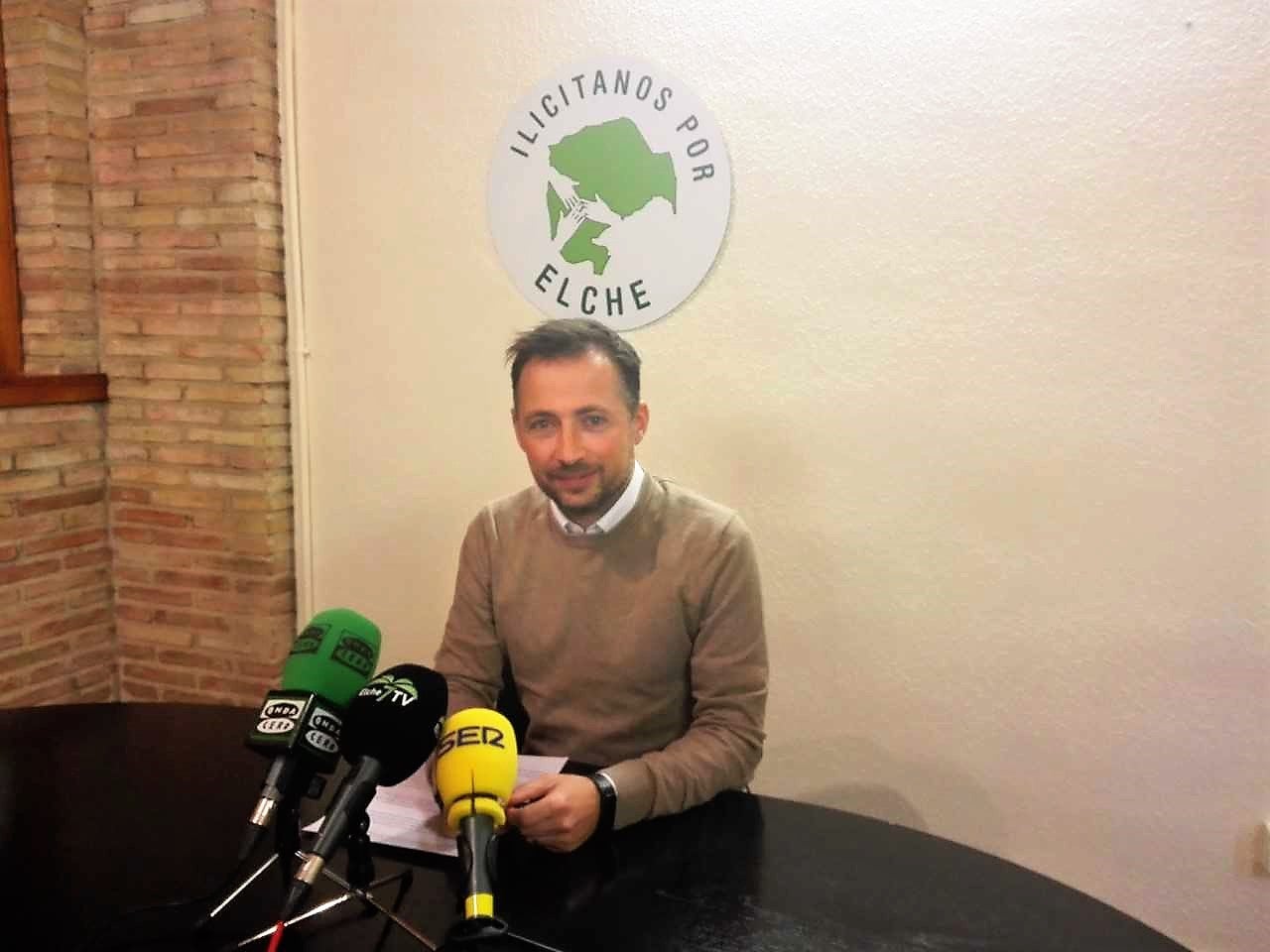 Fernando Durá, portavoz adjunto de Ilicitanos por Elche Fernando Durá, portavoz adjunto de Ilicitanos por Elche