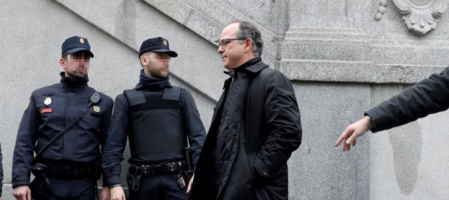 Jordi Turull antes de entrar en el Supremo Jordi Turull antes de entrar en el Supremo