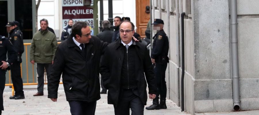 Los diputados de JxCat, Jordi Turull y Josep Rull Los diputados de JxCat, Jordi Turull y Josep Rull