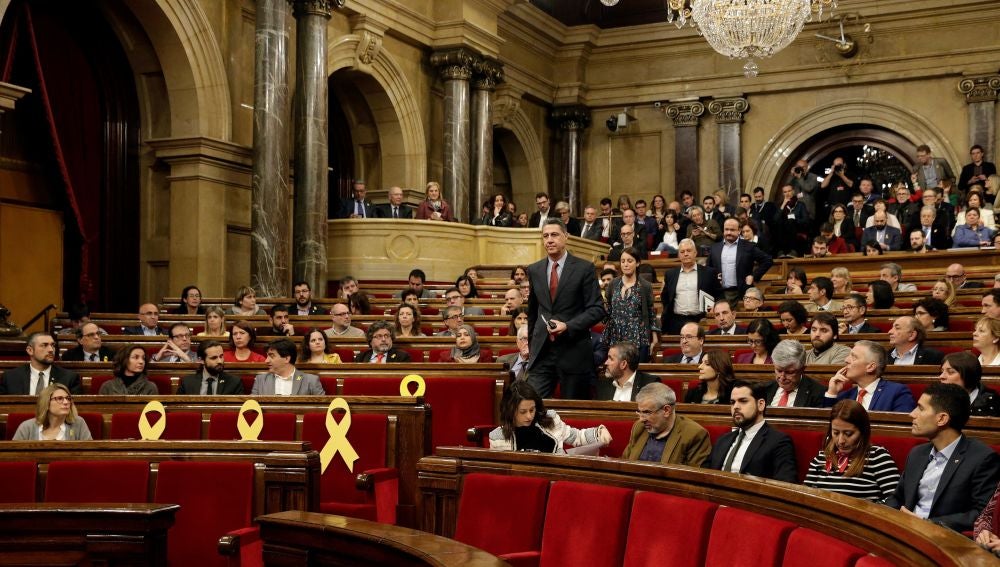 Xavier García Albiol en el Parlament de Cataluña