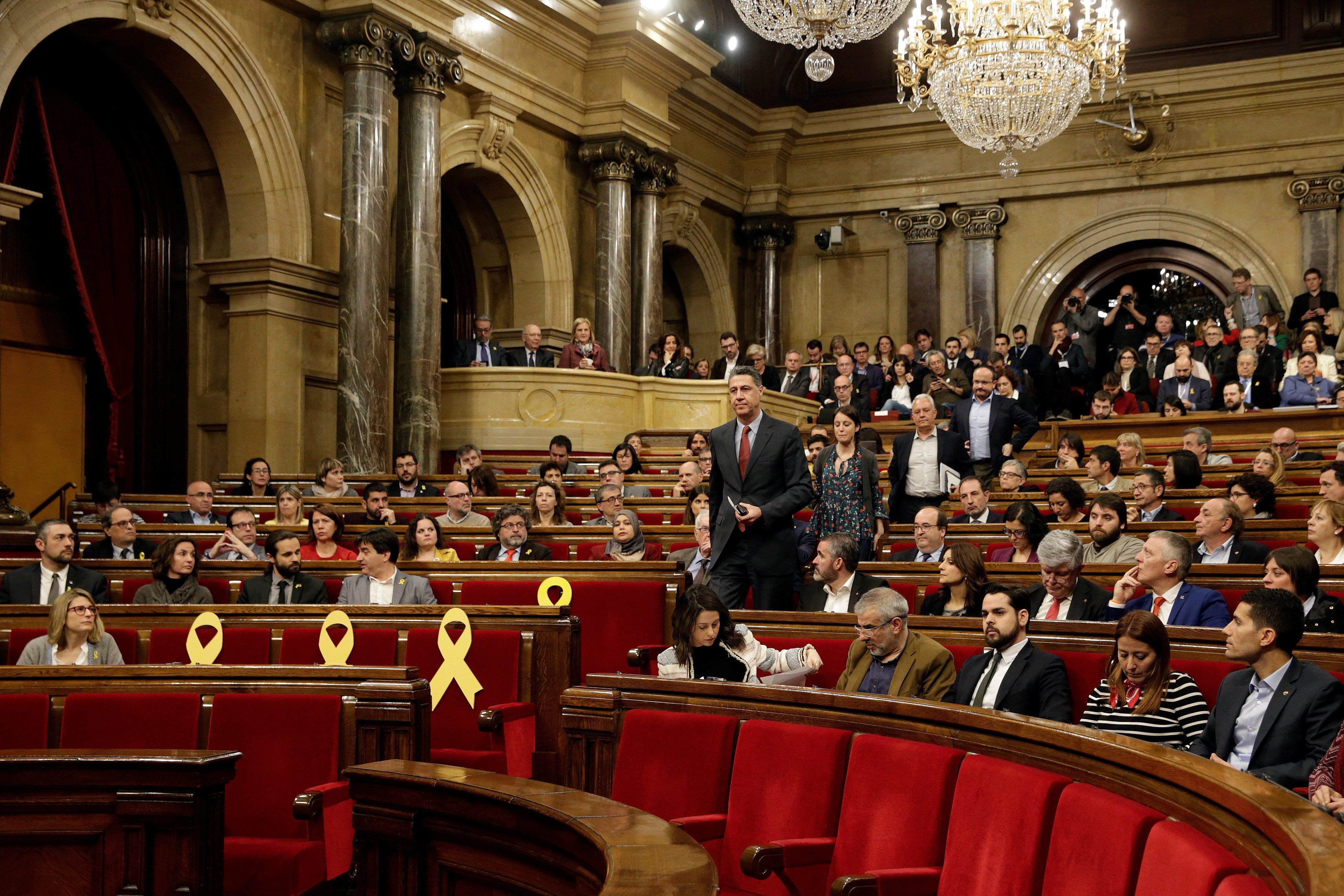 JxCat, ERC y la CUP reivindican en el Parlament que Puigdemont, Sànchez y Turull puedan ser investidos JxCat, ERC y la CUP reivindican en el Parlament que Puigdemont, Sànchez y Turull puedan ser investidos