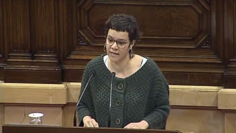 Natalia S&aacute;nchez en el Pleno del Parlament
