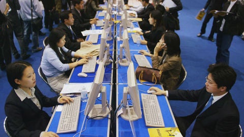 Trabajadores de Corea del Sur