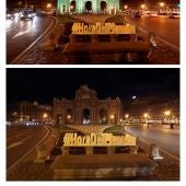 La Puerta de Alcalá apaga sus luces en 'La Hora del planeta'