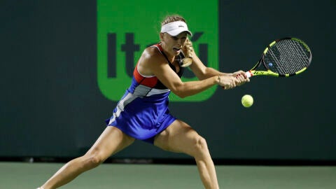 Caroline Wozniacki en el torneo de Miami