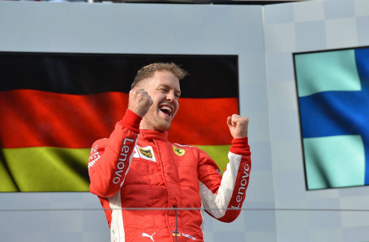 Vettel: "Rezaba porque saliera el safety car... hemos tenido suerte" Vettel: "Rezaba porque saliera el safety car... hemos tenido suerte"