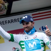 Alejandro Valverde, en el podio de la Volta a Cataluña Alejandro Valverde, en el podio de la Volta a Cataluña