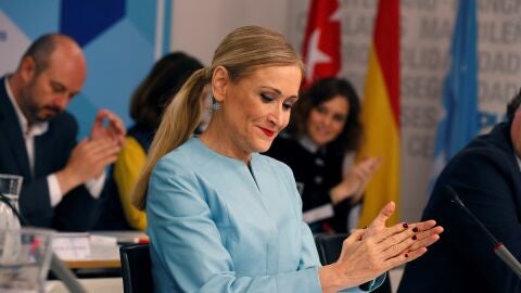 Cristina Cifuentes en la reuni&oacute;n del Comit&eacute; Ejecutivo del PP de Madrid