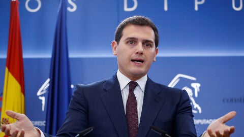 Albert Rivera en rueda de prensa