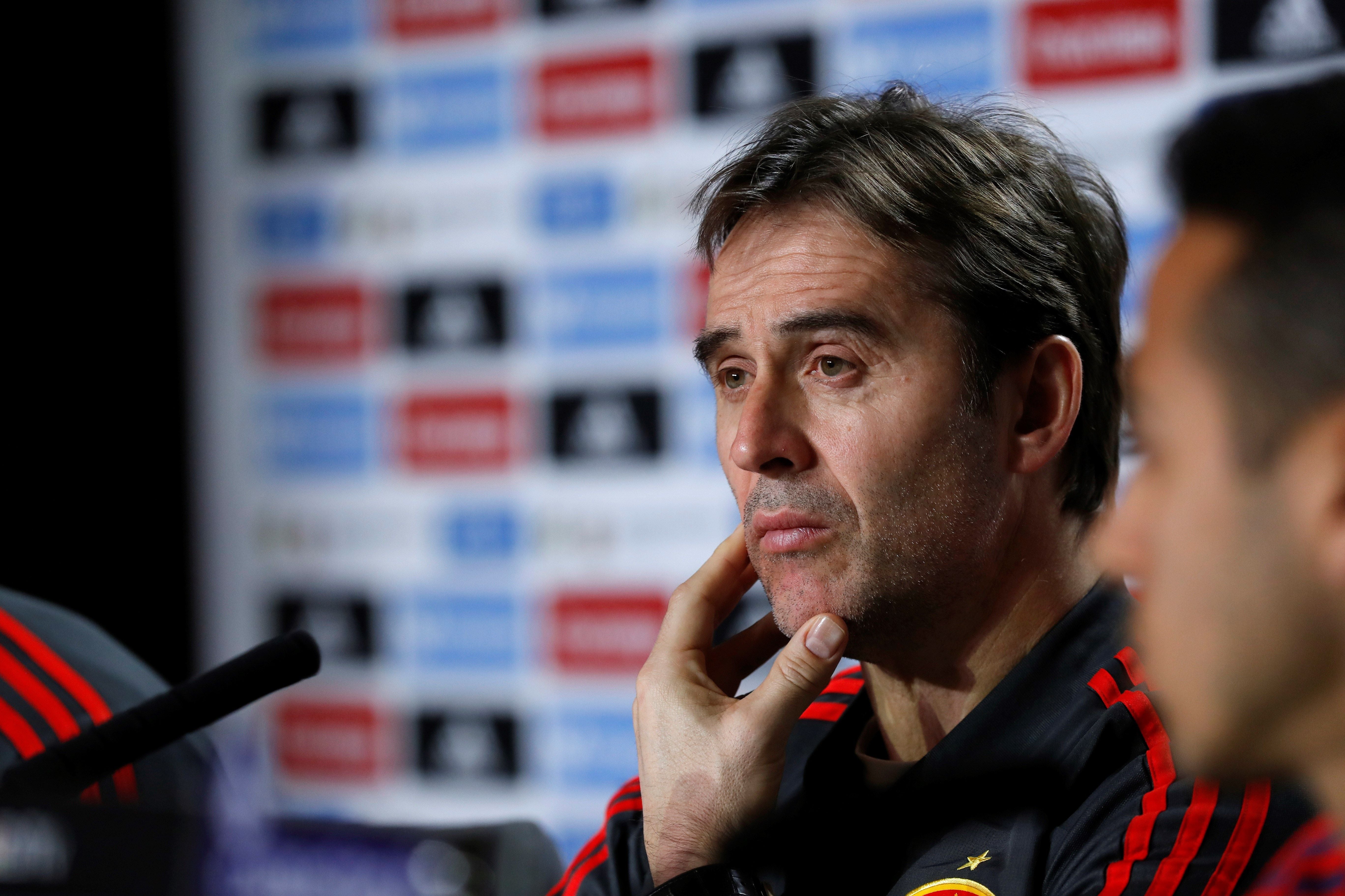 Lopetegui: "¿Messi? Al preparar un partido no pensamos demasiado en lo que tenemos enfrente" Lopetegui: "¿Messi? Al preparar un partido no pensamos demasiado en lo que tenemos enfrente"