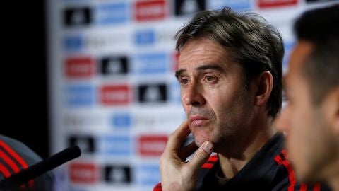 Julen Lopetegui, en rueda de prensa