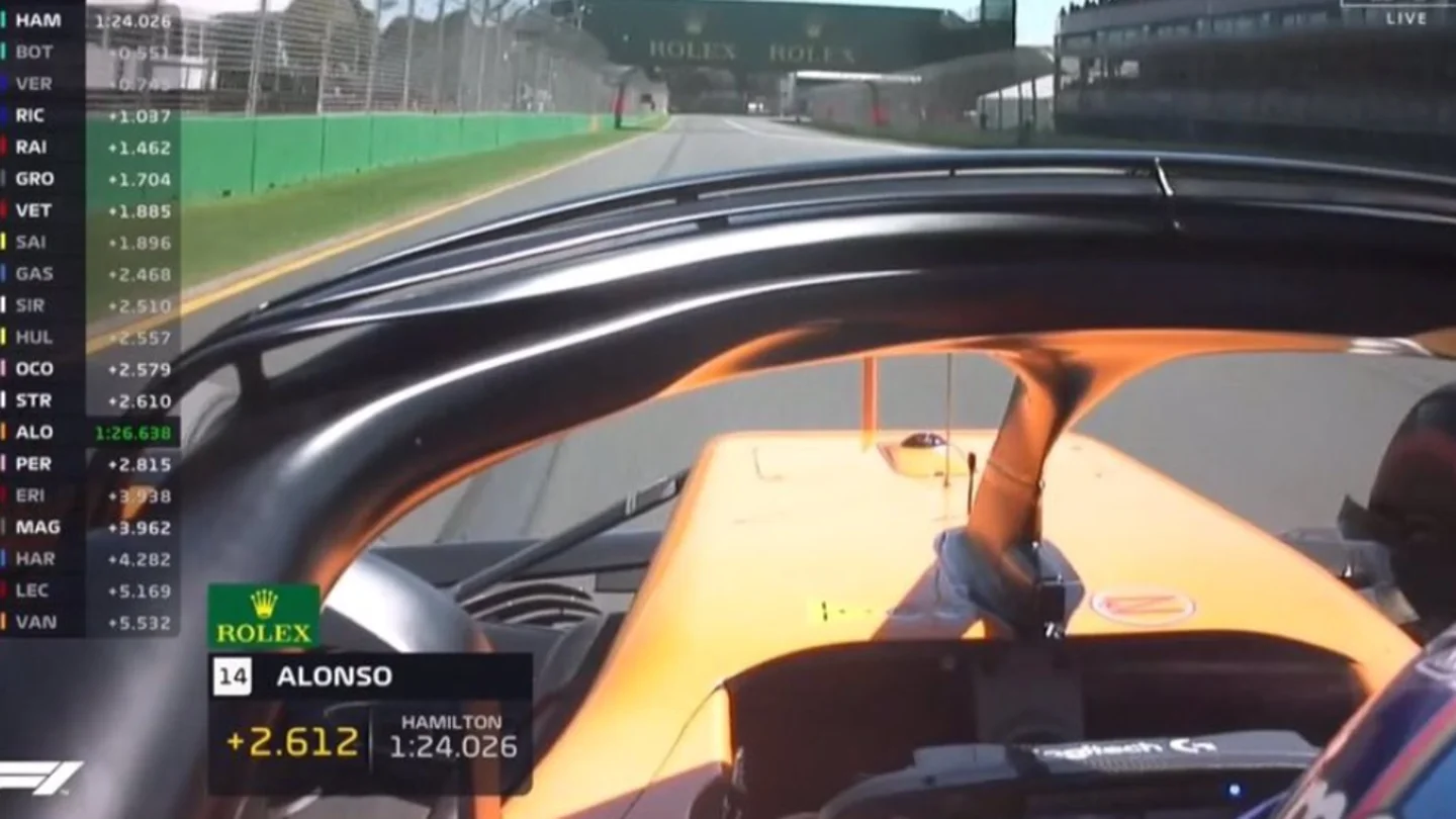 Cámara on-board de Alonso Cámara on-board de Alonso