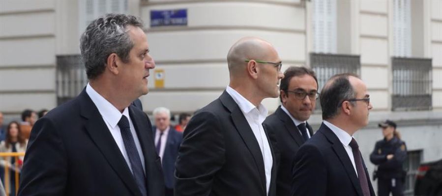 Los exconsejeros de la Generalitat de Cataluña Joaquim Forn, Raul Romeva, Jordi Turull y Josep Rull Los exconsejeros de la Generalitat de Cataluña Joaquim Forn, Raul Romeva, Jordi Turull y Josep Rull