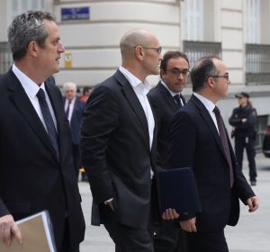 Los exconsejeros de la Generalitat de Cataluña Joaquim Forn, Raul Romeva, Jordi Turull y Josep Rull Los exconsejeros de la Generalitat de Cataluña Joaquim Forn, Raul Romeva, Jordi Turull y Josep Rull