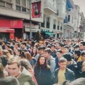 Estudiantes palentinos se manifiestan por una EBAU única en todo el territorio español
