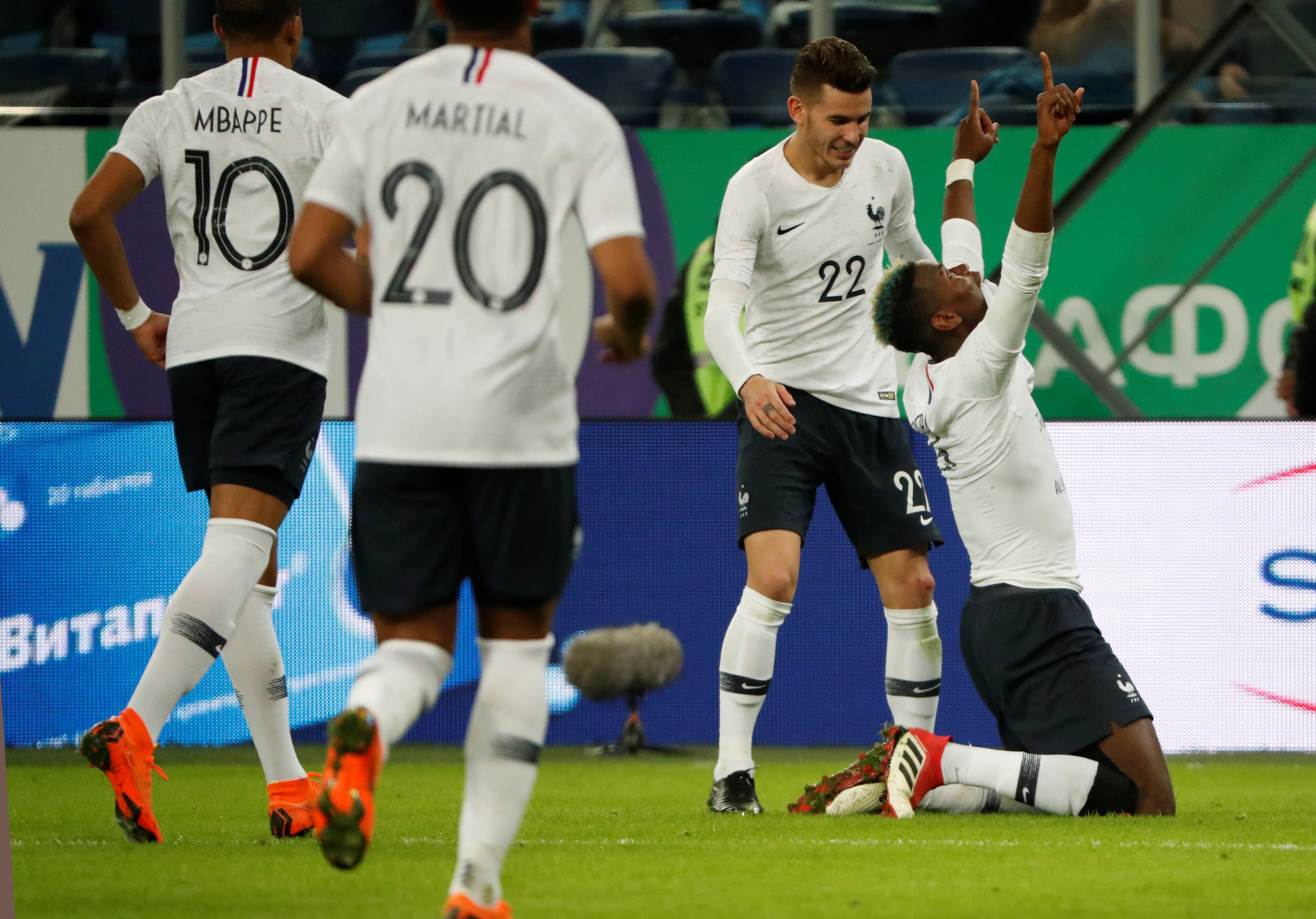 Francia recupera sensaciones tras golear a Rusia de la mano de Pogba y Mbappé Francia recupera sensaciones tras golear a Rusia de la mano de Pogba y Mbappé