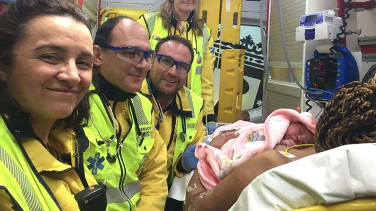Nacimiento del bebé en la madrileña M-30