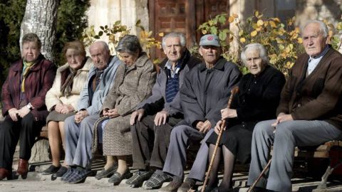 Imagen de un grupo de pensionistas