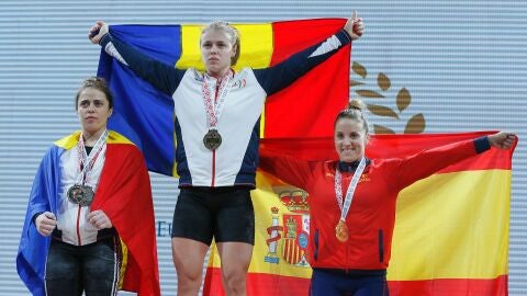 Irene Mart&iacute;nez, en el podio