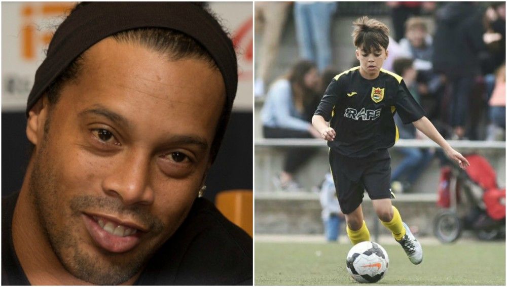 El ahijado de Ronaldinho ya deslumbra en un torneo de alevines El ahijado de Ronaldinho ya deslumbra en un torneo de alevines