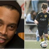 El ahijado de Ronaldinho ya deslumbra en un torneo de alevines