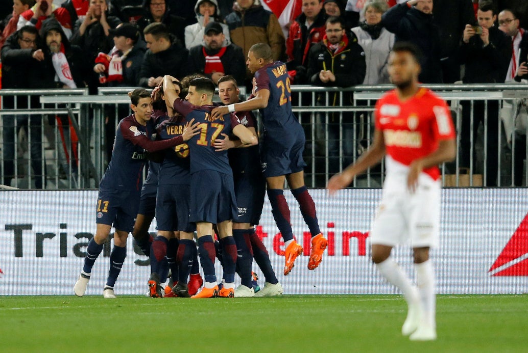 Cavani y Di María le dan la Copa al PSG de Emery ante el Mónaco Cavani y Di María le dan la Copa al PSG de Emery ante el Mónaco