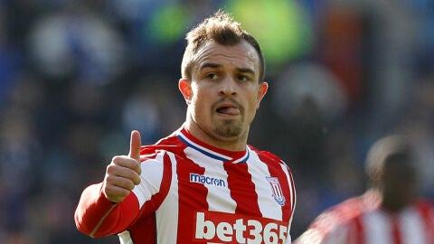 Xherdan Shaqiri, con el Stoke