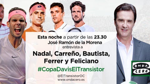 El Equipo espa&ntilde;ol de la Copa Davis en El Transistor