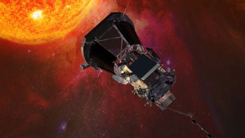 Representaci&oacute;n art&iacute;stica de la sonda Parker Solar Probe 