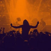 Imagen de archivo de un concierto de música Imagen de archivo de un concierto de música