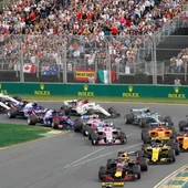 Momento de la salida del GP de Australia 2018 Momento de la salida del GP de Australia 2018