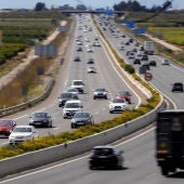 Vista general del tráfico en una autovía española