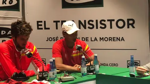 Rafa Nadal y Feliciano López en El Transistor. Rafa Nadal y Feliciano López en El Transistor.