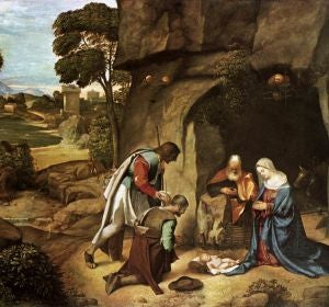 Adoración de los pastores, Giorgione Adoración de los pastores, Giorgione