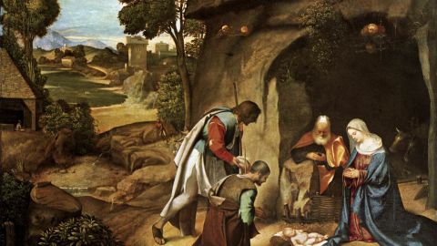 Adoraci&oacute;n de los pastores, Giorgione
