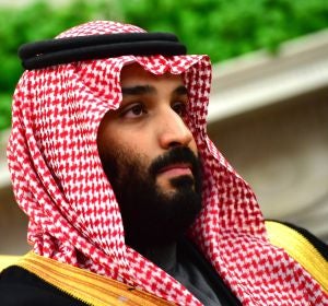 Imagen de archivo del príncipe heredero saudí Imagen de archivo del príncipe heredero saudí