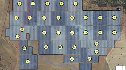 Emplazamiento donde se instalar&aacute; la planta solar fotovoltaica entre Almod&oacute;var y Puertollano