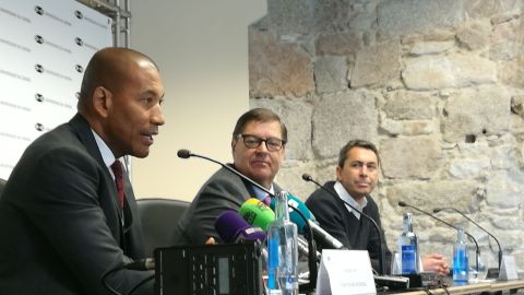 Mauro Silva, Xulio Abalde y Roberto Taibo