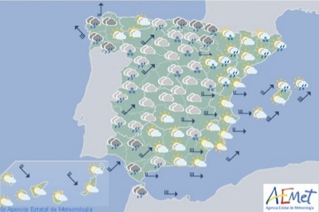 El Tiempo para las próximas horas El Tiempo para las próximas horas
