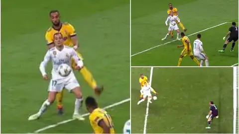La jugada del penalti a Lucas, desde todos los ángulos La jugada del penalti a Lucas, desde todos los ángulos