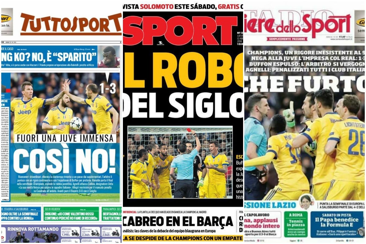 Las portadas tras el penalti a Lucas Vázquez: "Así no", "El robo del siglo", "¡Qué robo!"... Las portadas tras el penalti a Lucas Vázquez: "Así no", "El robo del siglo", "¡Qué robo!"...