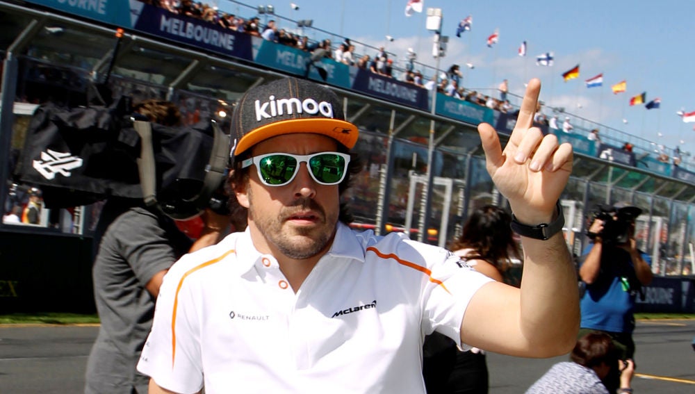 Fernando Alonso, antes del GP de Baréin