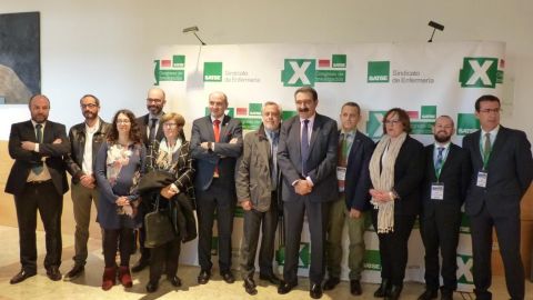 El Consejero de Sanidad duante la inauguraci&oacute;n del Congreso de Investigaci&oacute;n de SATSE