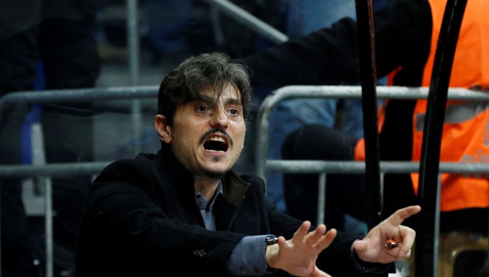 Giannakopoulos, durante un partido del Panathinaikos